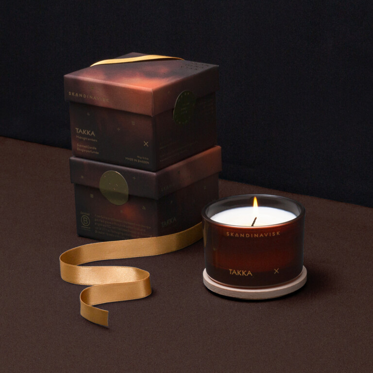 candle and gift box